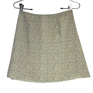 Vintage 90’s Green Dainty Floral Print Mini Skirt
